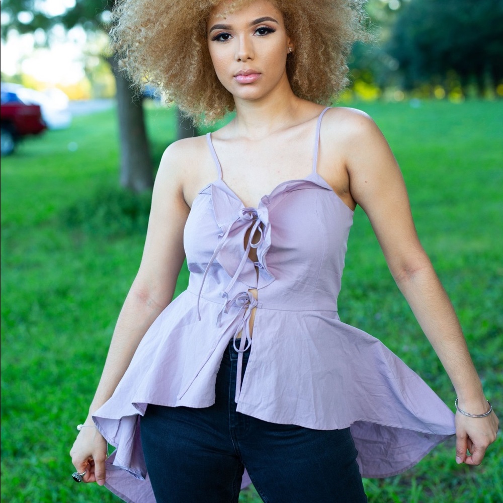 Dusty Pink High Low Top